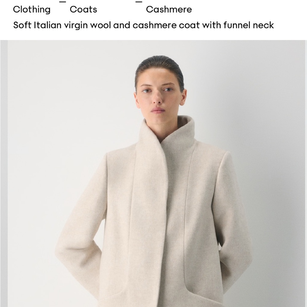 Wilfred Light Gray Cocoon Coat